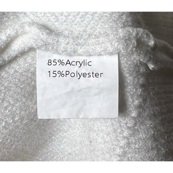 ECOWISH Women Valentine Heart Sweater V Neck Embroidery Knit Loose Casual Small - Picture 11 of 11